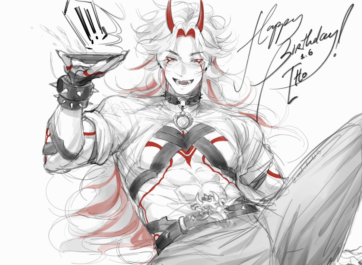 Happy birthday to the one!! The oni!! 🔥🔥🔥🎊🎊🎊
#AratakiItto #ittobday