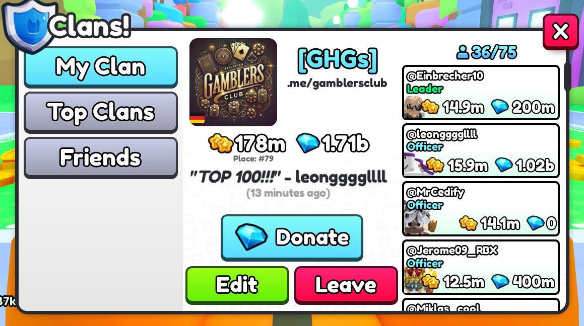 WHO WANTS TO JOIN MY CLAN?