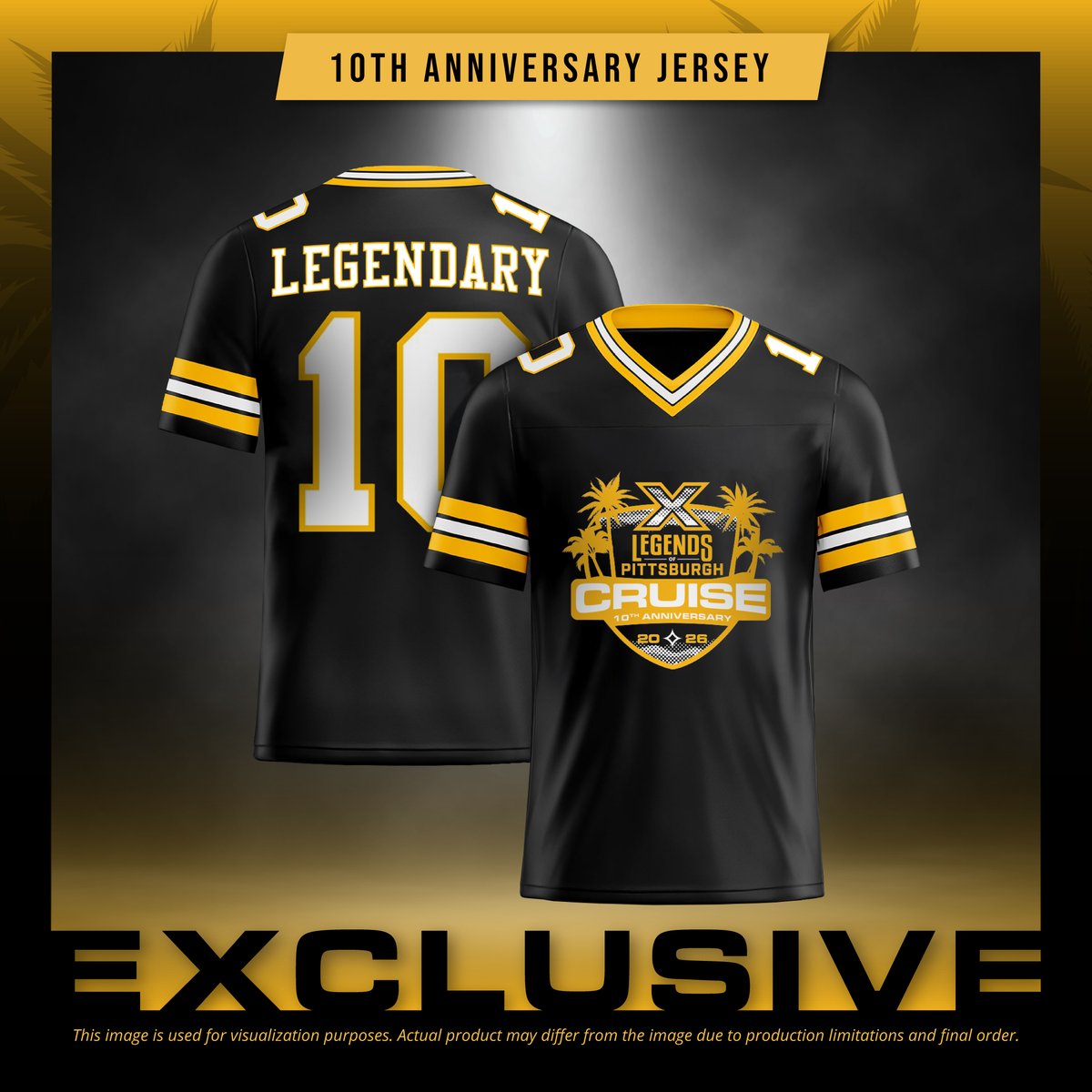 12 HOURS LEFT to order your 10th Anniversary Jersey for $120. Order by midnight:
ow.ly/SNBu50VBFzV

Breathable. Lightweight. Crisp, screen printed logo. Supports player charities.
Production is contingent on meeting a minimum order quantity. Your preorder makes it happen.