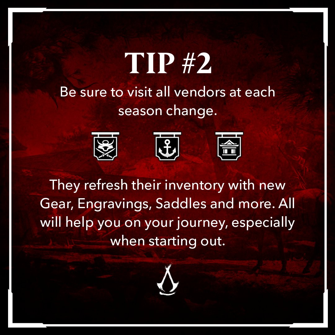 Assassin's Creed (@assassinscreed) on Twitter photo "Shinobi Math" is visiting vendors so you can complete more objectives to get more Mon.
Thanks for another great tip, <a href="/TomiShinobi/">Master Shinobi</a> and <a href="/ACFirstCiv/">The Ones Who Came Before</a>! #AssassinsCreed
Need help with something else? Let us know below! 👇 "Shinobi Math" is visiting vendors so you can complete more objectives to get more Mon.
Thanks for another great tip, <a href="/TomiShinobi/">Master Shinobi</a> and <a href="/ACFirstCiv/">The Ones Who Came Before</a>! #AssassinsCreed
Need help with something else? Let us know below! 👇