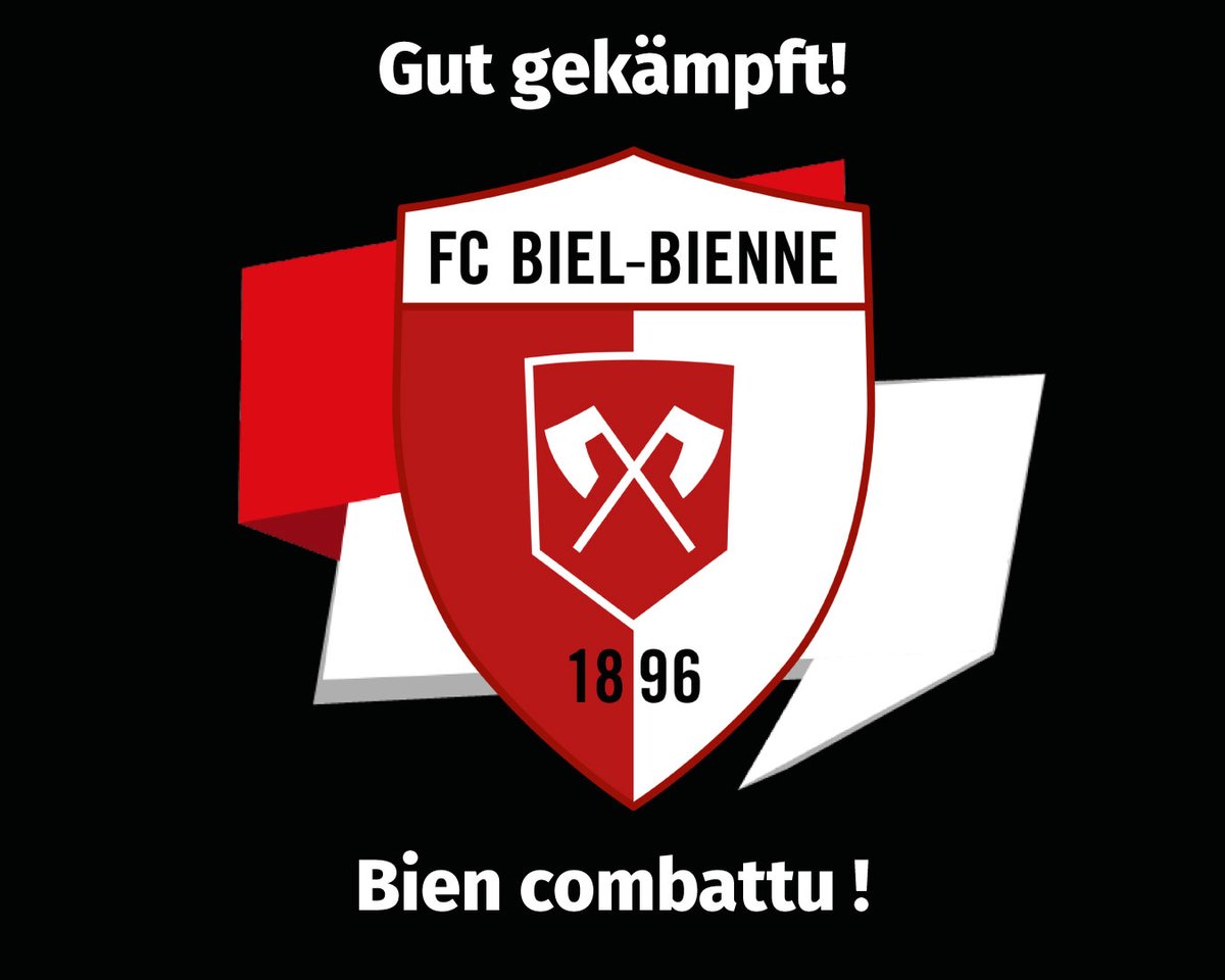 ⚽ Leider hat es nicht gereicht…

…aber der FC #Biel hat sich gut geschlagen! ❤️

Die Spieler legten einen phänomenalen Weg bis in den Cupfinale zurück und kämpften bis zum Schluss. Ein grosses BRAVO an die Spieler und ein DANKE für die Spannung, den Nervenkitzel und die