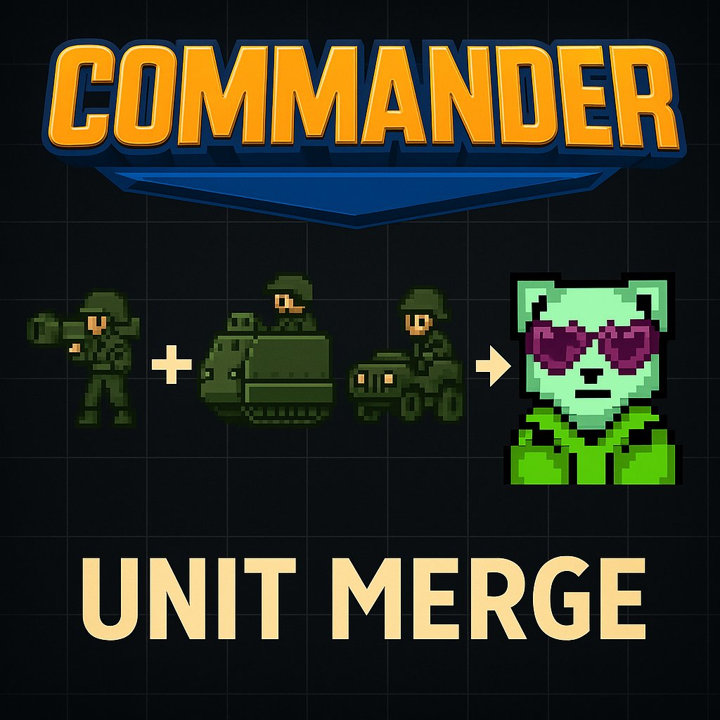 Are you prepared for merging units in <a href="/cmdr_onchain/">Commander</a>?

A new beginning for $CMDR.   

Join COMMANDER before it's too late!  
commander-ronin.xyz/?ref=0x44abD54…

For more information join discord.
discord.com/channels/13677…
