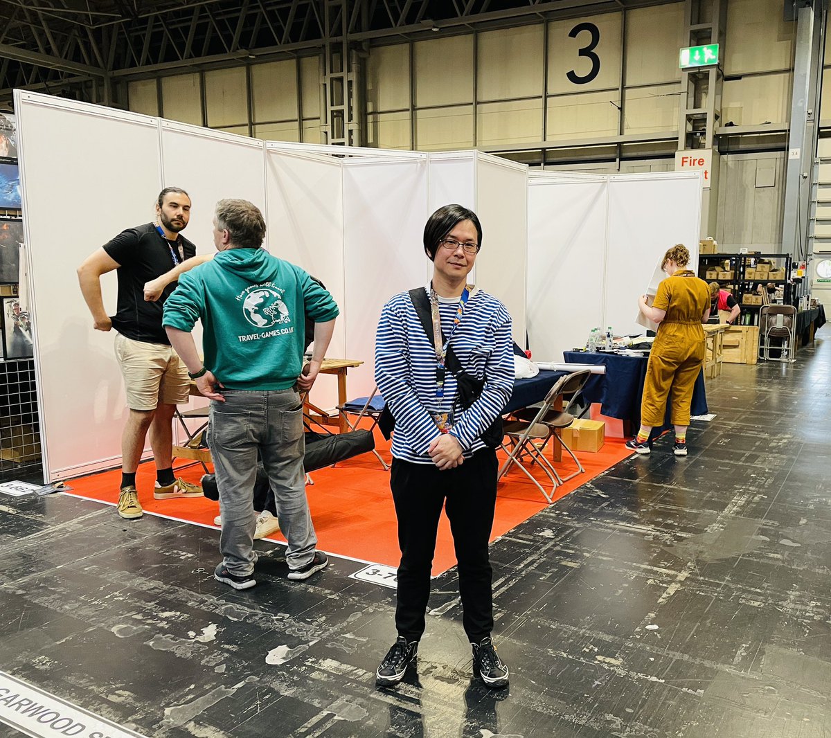 設営の日から、あっという間の4日間が過ぎ、UKGEが閉幕して撤収作業。疲れ顔ですが、とても充実していました〜。 #ukge