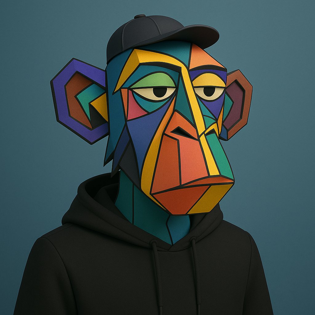 Gm Fam!!!! Happy Sunday!
This isn’t a PFP. It’s a portfolio piece.
3D Apes, sculpted in Picasso’s shadow.
Bold lines. Rare traits.
For holders who see art in code.
Like+RT+Drop your ETH Addy!