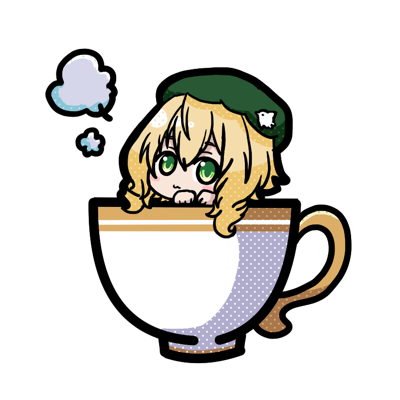 ティーカップ　お茶子さん( ˘ω˘ )  
#絵茶子あーと