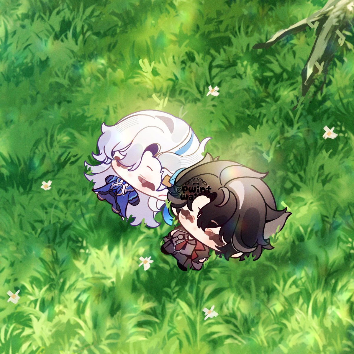 Comfy afternoon ✨
#Wriothesley #Neuvillette #原神
