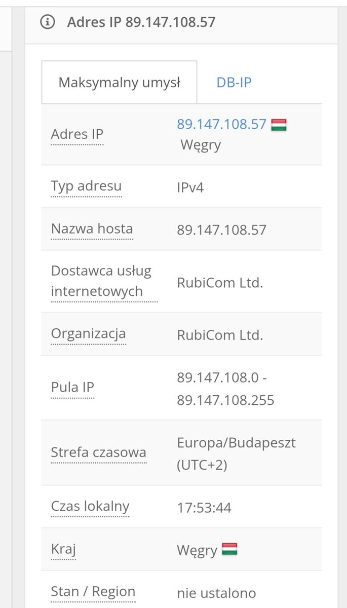 Generalnie to serwery owej kontrowersyjnej apki stoją na... Węgrzech.
Nie, to nie jest dowcip. Sami zobaczcie. IP jest na Węgrzech. 
Domena zarejestrowana na JDG z Zielonej Góry.