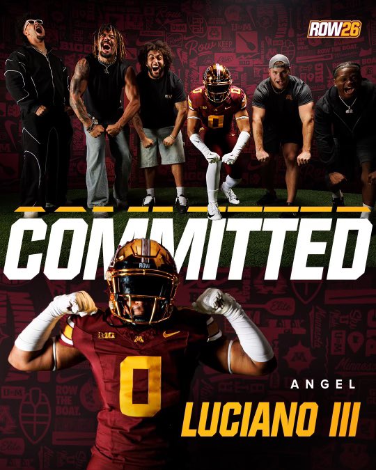 Angel Luciano 3 ⭐️LB/ATH (@angellucianoiii) on Twitter photo Backer Up!!!
10000% committed
<a href="/GopherFootball/">Minnesota Football</a> <a href="/Coach_Fleck/">P.J. Fleck</a> <a href="/marianosori_/">Mariano Sori-Marin</a> <a href="/Coach_DCollins/">Danny Collins</a> <a href="/CoachKaneGopher/">Kevin Kane</a> <a href="/JackFraley_/">Jack Fraley</a> Backer Up!!!
10000% committed
<a href="/GopherFootball/">Minnesota Football</a> <a href="/Coach_Fleck/">P.J. Fleck</a> <a href="/marianosori_/">Mariano Sori-Marin</a> <a href="/Coach_DCollins/">Danny Collins</a> <a href="/CoachKaneGopher/">Kevin Kane</a> <a href="/JackFraley_/">Jack Fraley</a>
