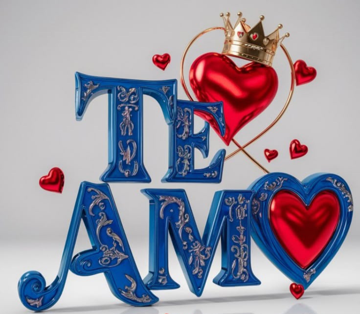 👑💙♥️👑💙♥️
Te amo.