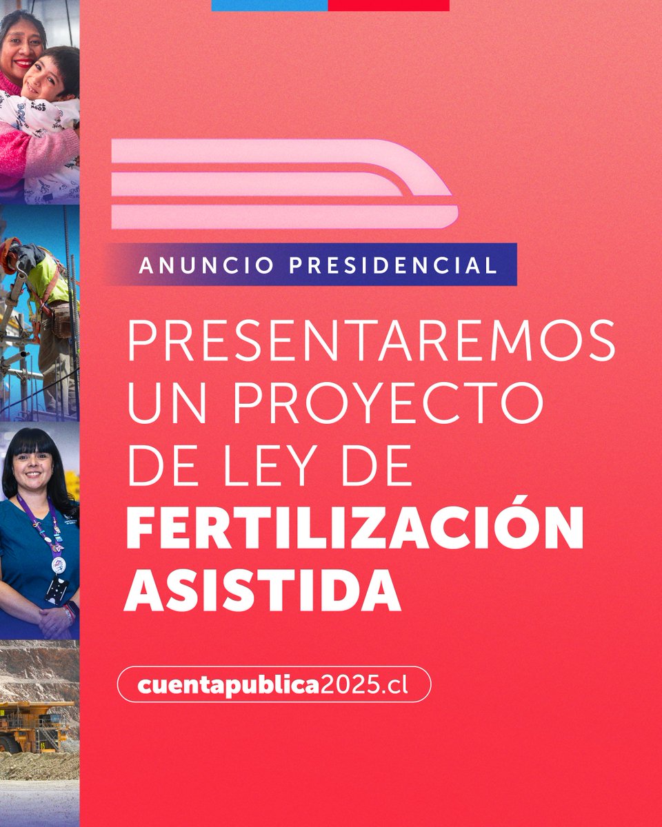 El Presidente Gabriel Boric da a conocer un nuevo compromiso de Gobierno en la #CuentaPública2025.

📲 cuentapublica2025.cl