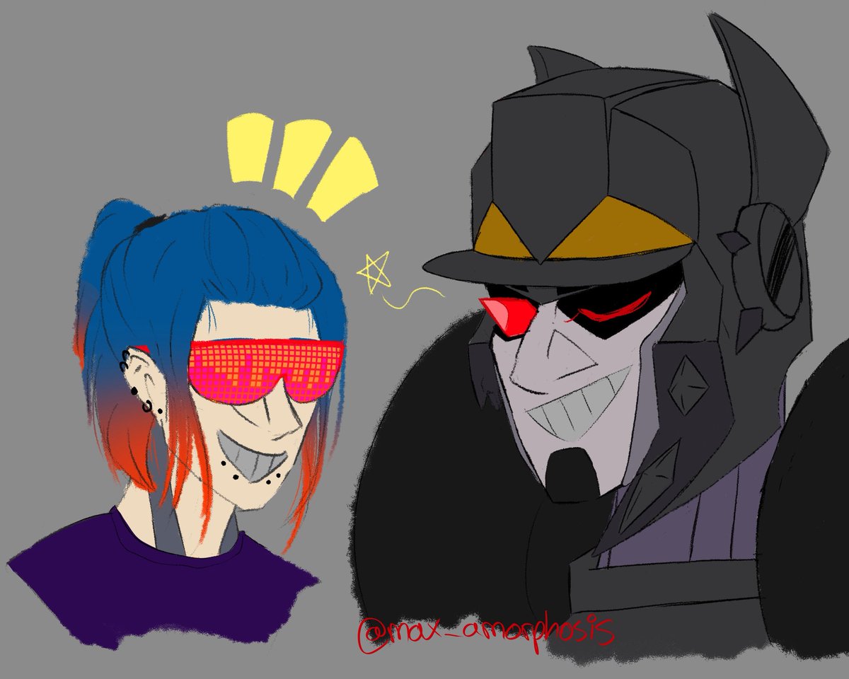 Max_amorphosis's tweet image. ‧͙⁺˚*・༓☾ Profile Info ☽༓・*˚⁺‧͙&lt;
Hey! Name's Max and I mainly draw Transformers and OCs.
I can never stick with one way to draw something because I'm constantly trying out new things.
My current brainrot is tfa. 🫠
maxamorphosis.straw.page