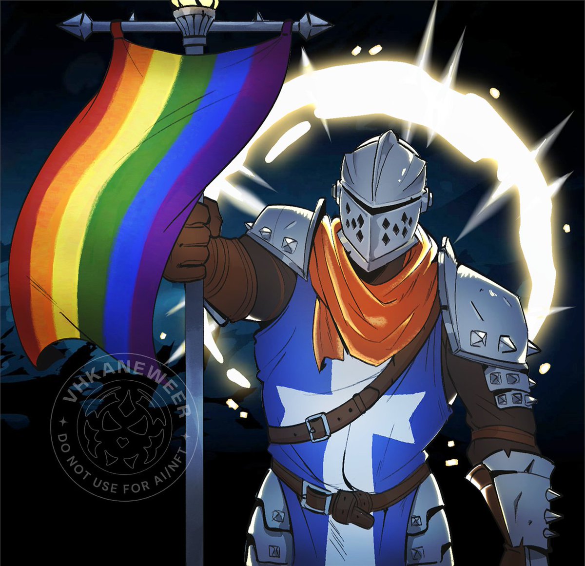 "Even now, our banner flies high!"

happy pride month ⚔️🌈 #darkestdungeon