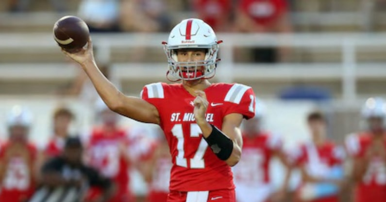 Inside Texas (@insidetexas) on Twitter photo 2027 Fairhope (Ala.) St. Michael's Catholic QB Gunner Rivers, son of Philip Rivers, is camping in Austin on Sunday, <a href="/InsideTexas/">Inside Texas</a>' <a href="/justinwells2424/">Justin Wells</a> has learned
DETAILS (FREE): on3.com/teams/texas-lo… 2027 Fairhope (Ala.) St. Michael's Catholic QB Gunner Rivers, son of Philip Rivers, is camping in Austin on Sunday, <a href="/InsideTexas/">Inside Texas</a>' <a href="/justinwells2424/">Justin Wells</a> has learned
DETAILS (FREE): on3.com/teams/texas-lo…