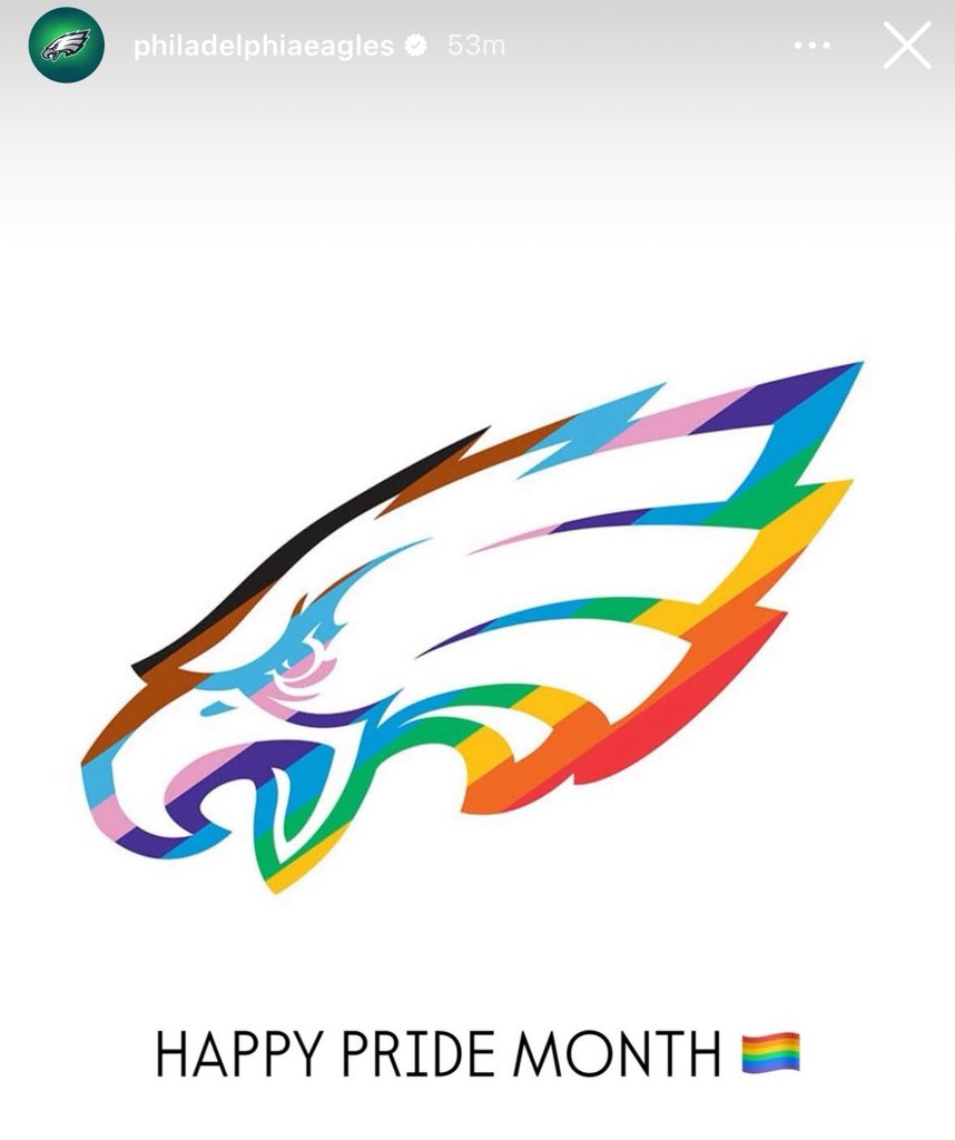 _TheEagleTimes's tweet image. The Eagles have posted in support of Pride Month