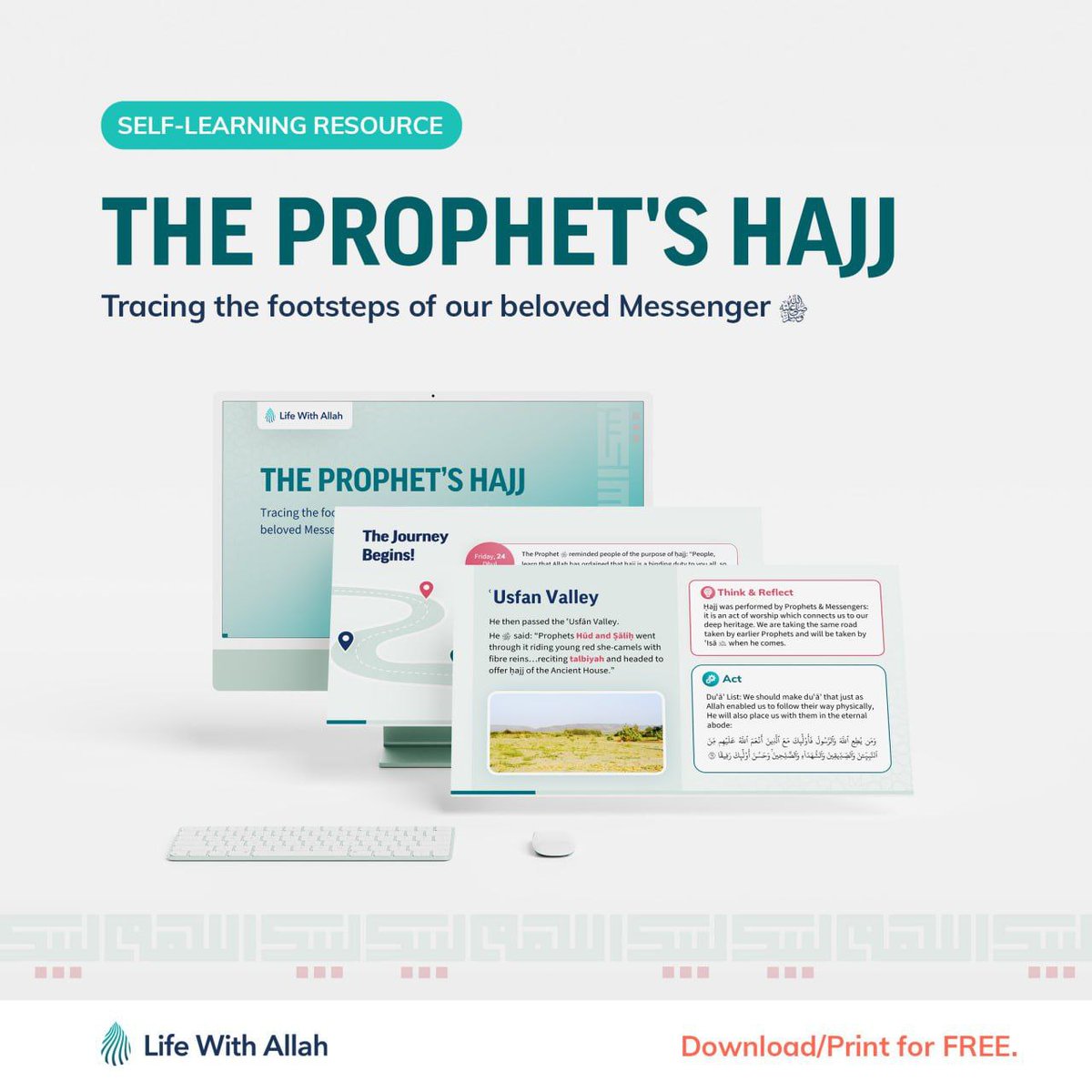 quranictarbiyah's tweet image. The Prophet’s #Hajj ﷺ! - Tracing the footsteps of our beloved Messenger ﷺ
📚 A beautifully designed FREE PowerPoint/PDF which delves into the Hajj of our beloved Prophet ﷺ.
quranictarbiyah.com/all-products/t…