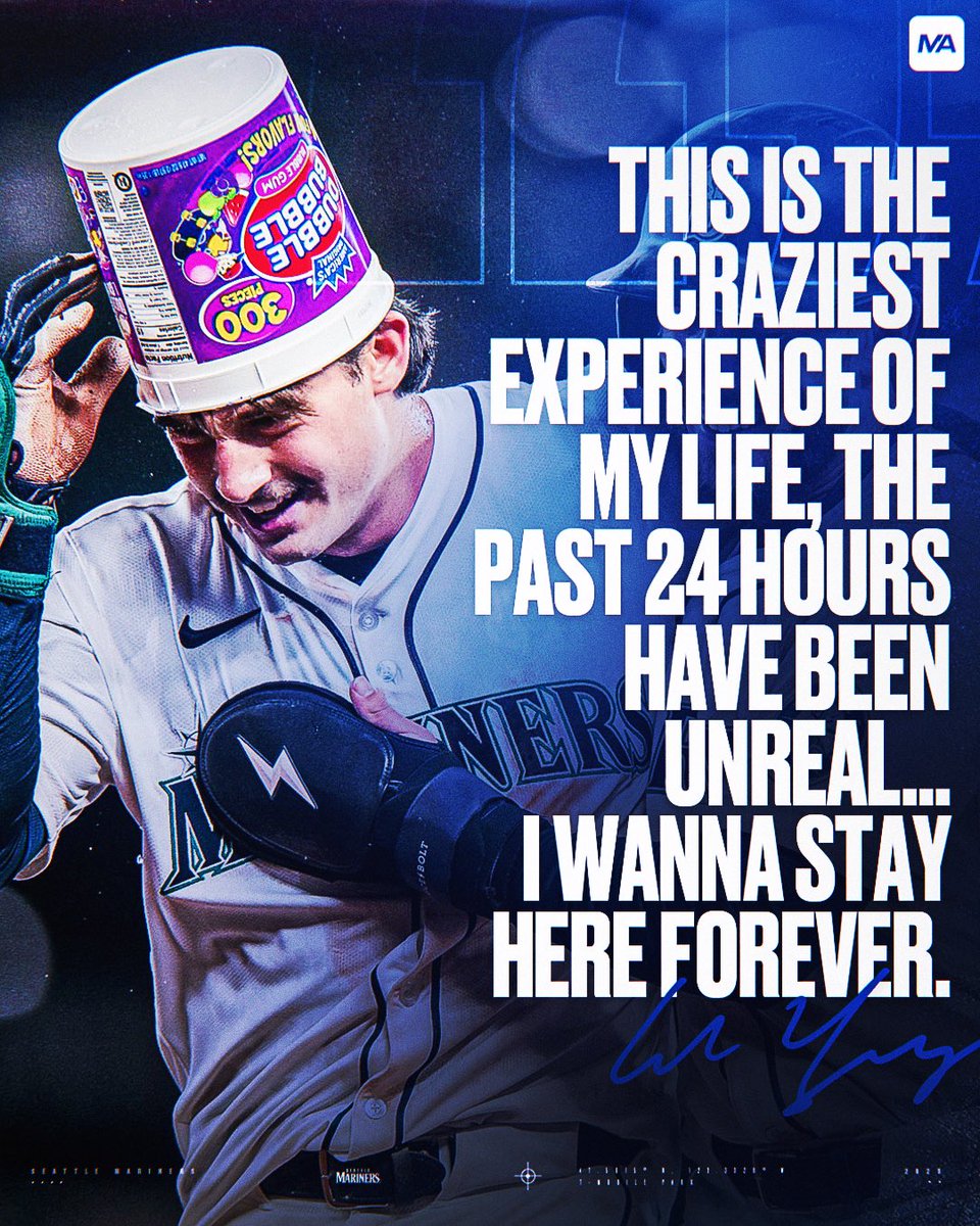 A night Cole Young will never forget. #Mariners