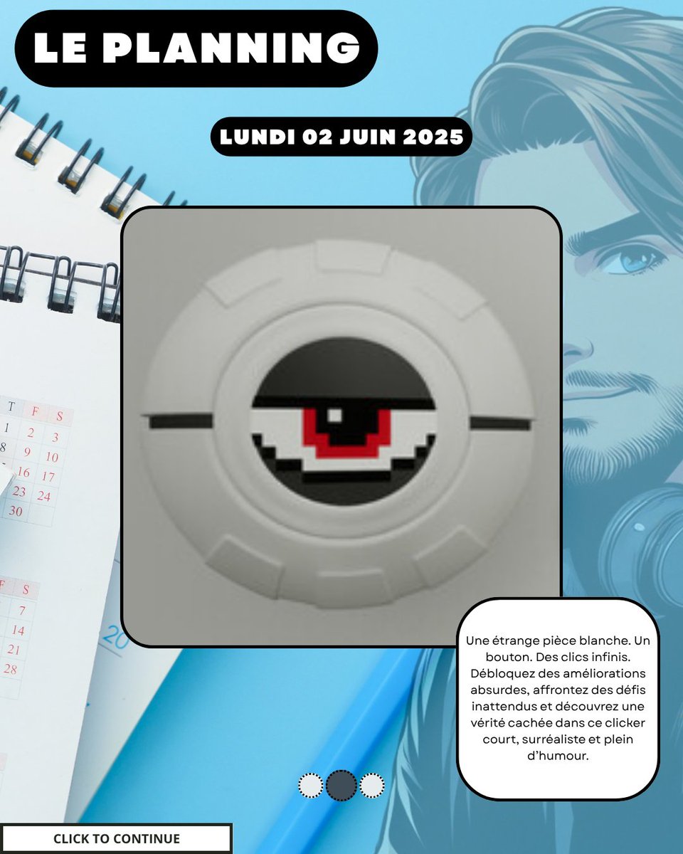 thuriken_off's tweet photo. LE PLANNING-DU 2 AU 8 JUIN
-
LUNDI / CLICK TO CONTINUE de @Basolute8 
-
VENDREDI / FUEL HARVEST TOGETHER avec @DBarbouz 
-
Bonne semaine à tous
-
#twitch #twitchtv #twitchfr #stream #streaming #gaming #videogame #france #planning #date
-
Likez &amp; Partagez ça fait pousser ! 🍀 https://t.co/YaghyQtPh4