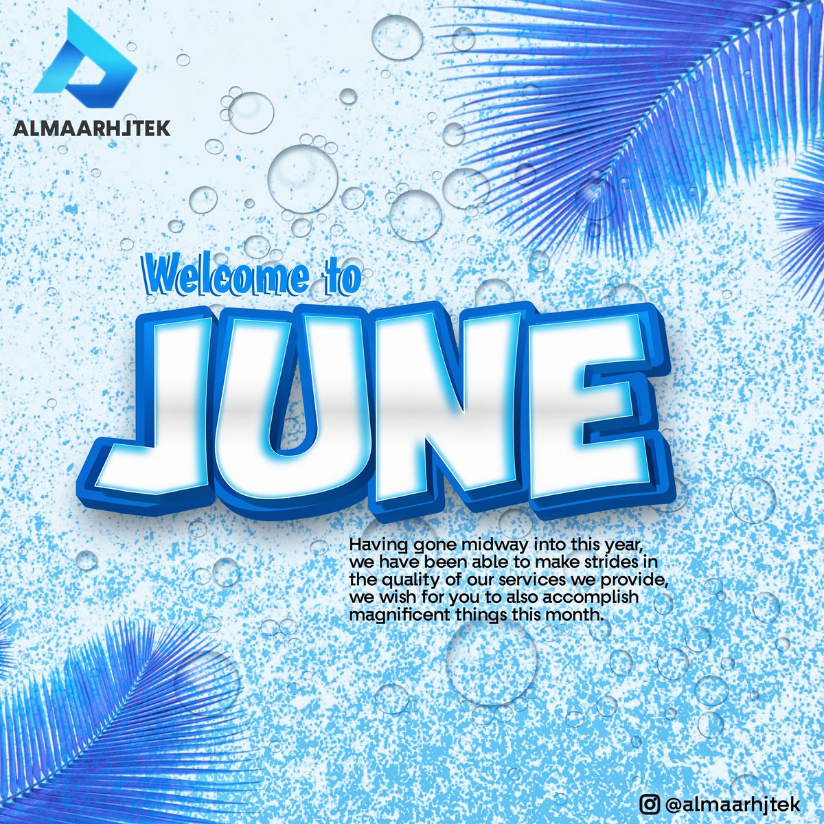 Welcome to June y'all 

This Month is going to be massive
