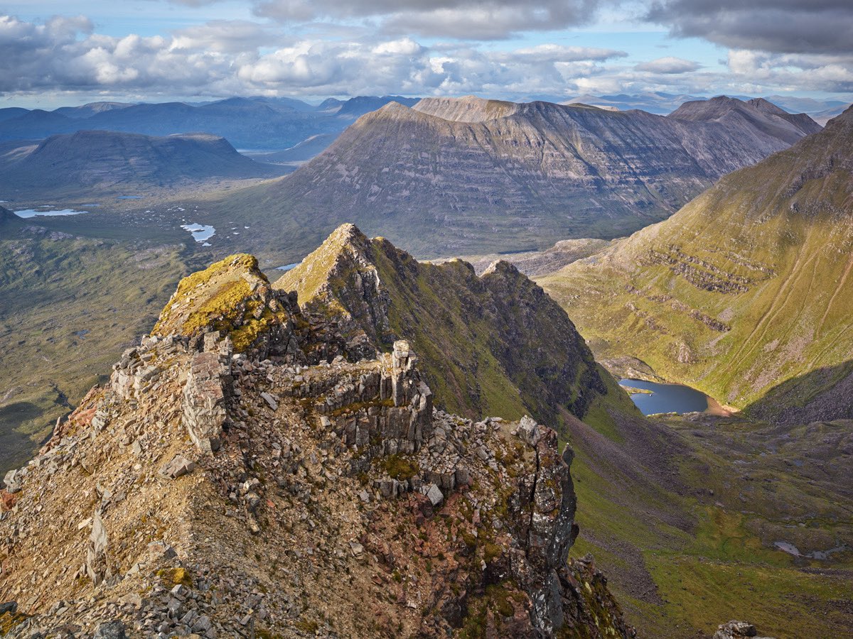 Northern Pinnacles on Liathach - last light before the rain arrived…used the view camera (and cursed its weight on the way up!)