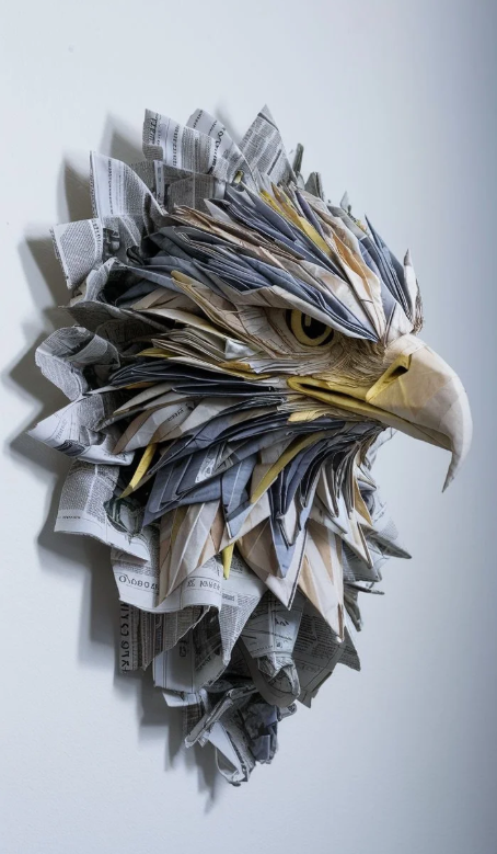 退屈な時に作った鷹の頭です!