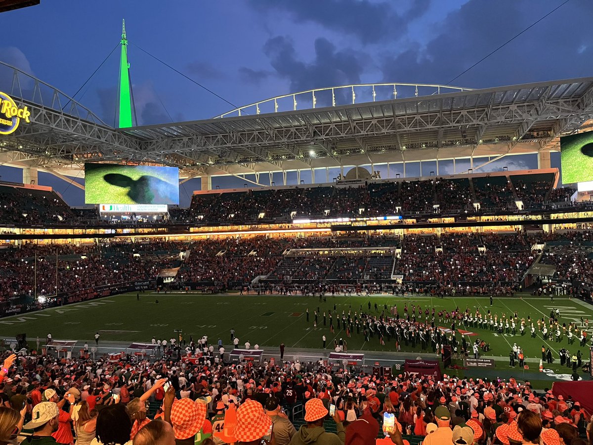 13 weeks from today….. Miami vs Notre Dame Hard Rock Stadium Sunday night 7:30PM…. Tailgate and game gonna be one for the books See U there!!!!