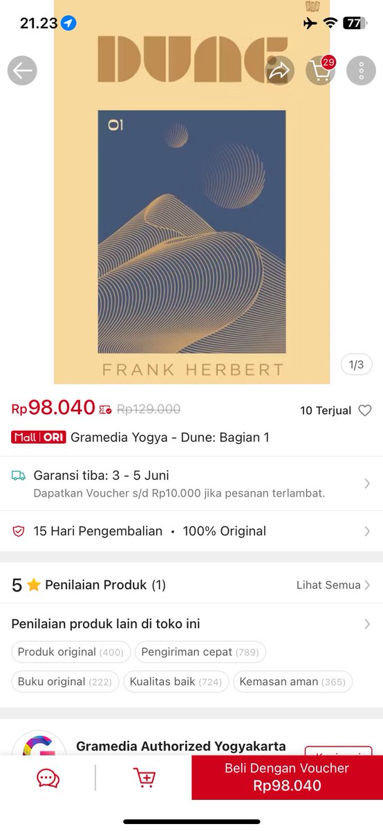 ismayasatriaa's tweet photo. @shineyjournal Mutualan yuk kak!!
Aku lagi penhen banget buku ini, karya fenomenal yang udah jadi film Box Office yg luar biasa mahakarya!! Semoga rezeki saya, terima kasih kak sukses selalu! https://t.co/42jMP7OTj6
