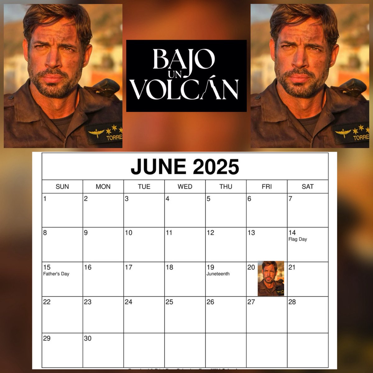 Welcome JUNE! <a href="/willylevy29/">William Levy</a> #willevy #WilliamLevy #cojimar #LevyFans 
#WLW #WLWCalifornia 
#WilliamLevyWorld 

#BajoUnVolcán coming to Cinemas in Spain on June 20th!