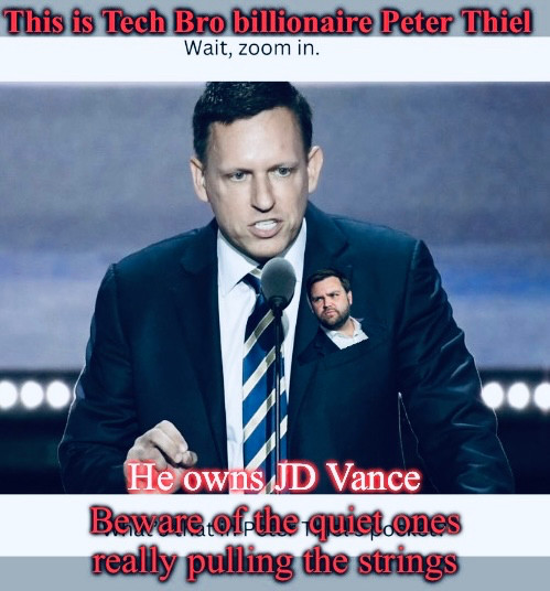 🚨
Billionaire Peter Thiel who bought JD Vance's Senate seat &amp; OWNS him?
His company Palantir, in a no-bid contract, are creating the vast federal data base of our personal info that MUSK stole from US
1-Essential thread
x.com/capitolhunters…
2-More
economictimes.indiatimes.com/news/internati…