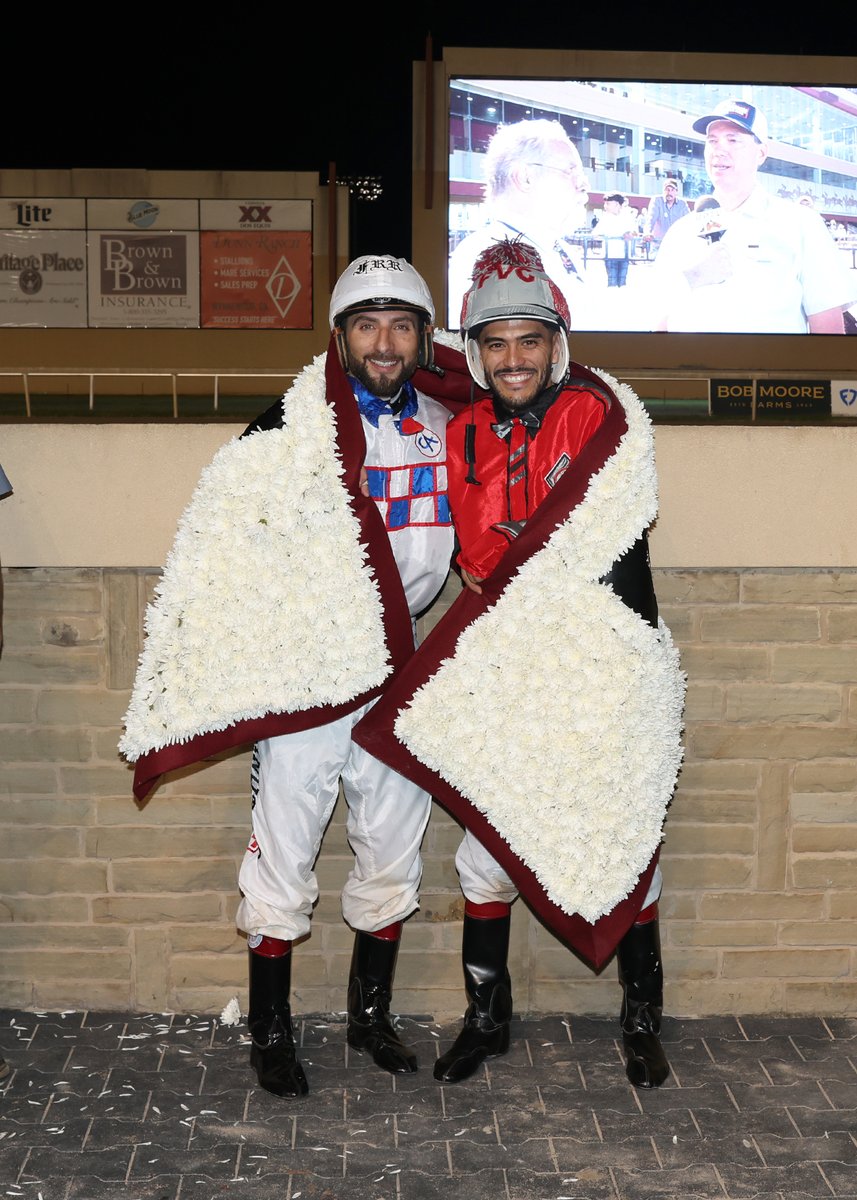 AQHA Racing (@aqharacing) on Twitter photo The $1,161,010 Heritage Place Futurity (G1) <a href="/RemingtonPark/">Remington Park</a> on Saturday ended in a historic dead heat between Apollirevenge (ridden by Francisco Calderon) and Effortless Favorite (Francisco Ramirez Jr.).
Read a full recap at bit.ly/4dIxg9z
📸Dustin Orona Photography The $1,161,010 Heritage Place Futurity (G1) <a href="/RemingtonPark/">Remington Park</a> on Saturday ended in a historic dead heat between Apollirevenge (ridden by Francisco Calderon) and Effortless Favorite (Francisco Ramirez Jr.).
Read a full recap at bit.ly/4dIxg9z
📸Dustin Orona Photography