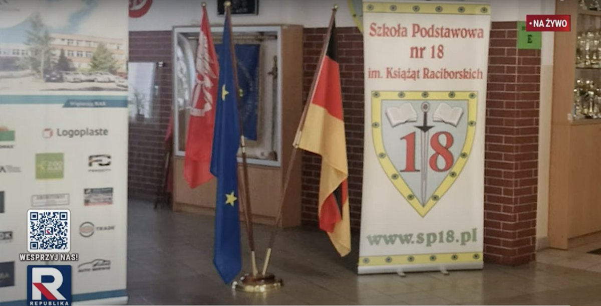 Gregor Michaj 𝕏 🇵🇱 (@gregormichaj) on Twitter photo Hallo Hallo ??? SP 18 w Raciborzu <a href="/osiemnastka/">SP 18 w Raciborzu</a> Co wy robicie z flagami niemiec i Eu przy wejściu w tym dniu, który jest Dniem Polski? To jest niedopuszczalne.
To są wybory Polskie, a nie niemieckie i <a href="/vonderleyen/">Ursula von der Leyen</a>
#WyboryPrezydenckie2025 <a href="/RepublikaTV/">Telewizja Republika 🇵🇱 #włączprawdę</a>
NO nie ładnie,będzie kara Hallo Hallo ??? SP 18 w Raciborzu <a href="/osiemnastka/">SP 18 w Raciborzu</a> Co wy robicie z flagami niemiec i Eu przy wejściu w tym dniu, który jest Dniem Polski? To jest niedopuszczalne.
To są wybory Polskie, a nie niemieckie i <a href="/vonderleyen/">Ursula von der Leyen</a>
#WyboryPrezydenckie2025 <a href="/RepublikaTV/">Telewizja Republika 🇵🇱 #włączprawdę</a>
NO nie ładnie,będzie kara