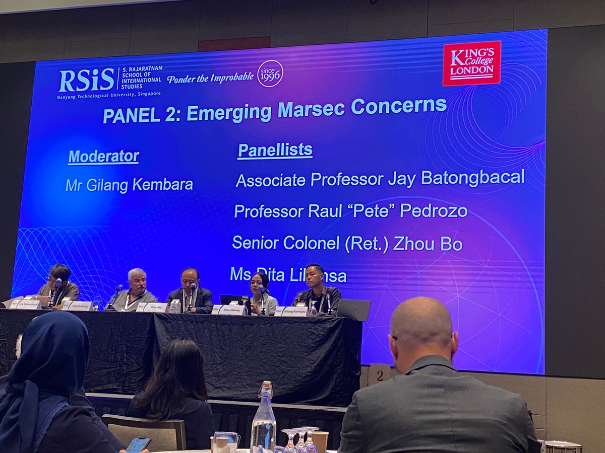 CIL Ocean Law and Policy (@cil_oceans) on Twitter photo CIL Research Fellow Dita Liliansa <a href="/dliliansa/">Dita Liliansa</a> spoke at the RSIS–King’s College Workshop (7–8 May), held alongside the 9th IMSC in Singapore. She joined a panel on emerging maritime security concerns, discussing unmanned systems & space–maritime issues. CIL Research Fellow Dita Liliansa <a href="/dliliansa/">Dita Liliansa</a> spoke at the RSIS–King’s College Workshop (7–8 May), held alongside the 9th IMSC in Singapore. She joined a panel on emerging maritime security concerns, discussing unmanned systems & space–maritime issues.
