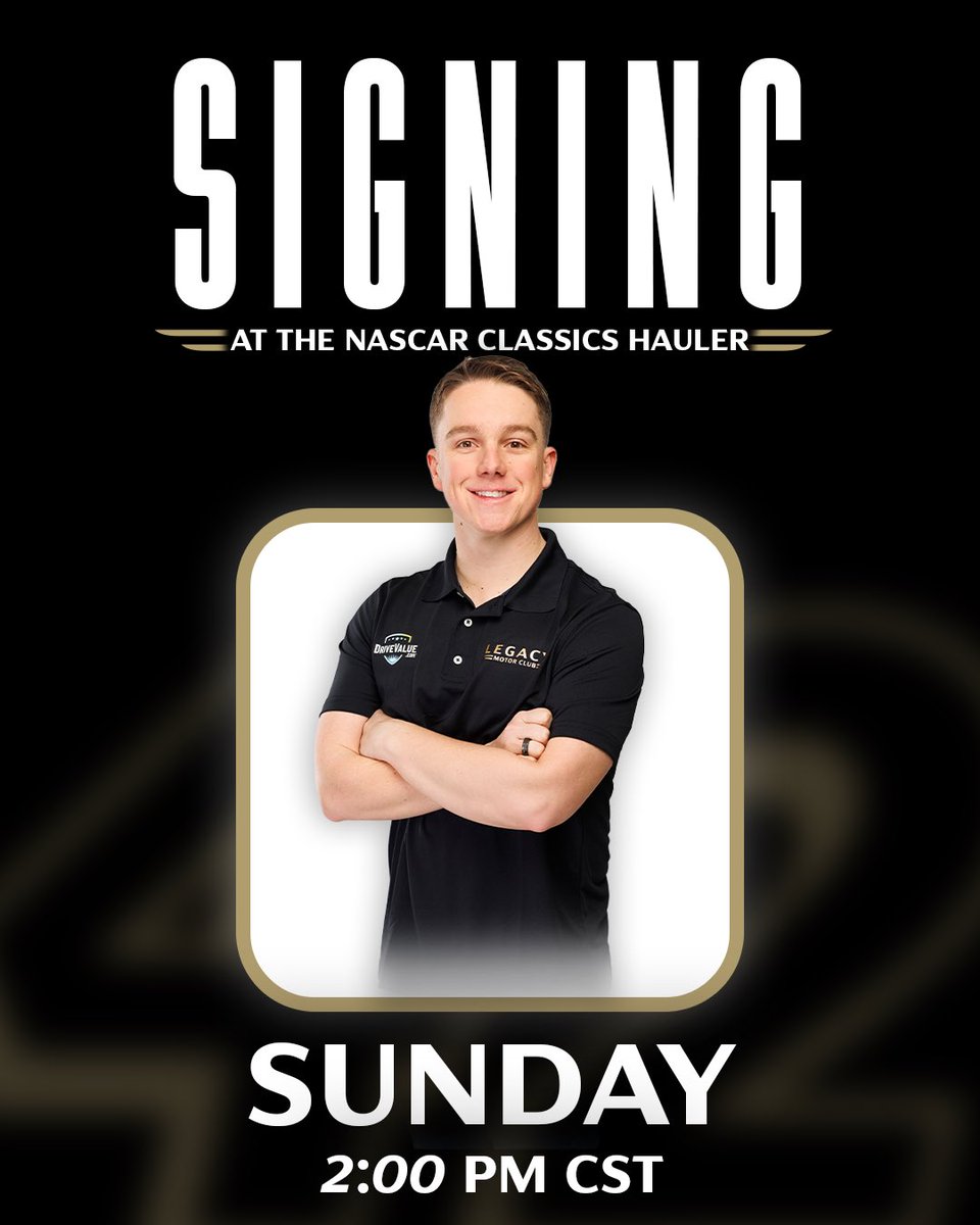 LEGACY MOTOR CLUB (@legacymotorclub) on Twitter photo Drop a comment if you’re visiting <a href="/JHNemechek/">John Hunter Nemechek</a> in the <a href="/NashvilleSuperS/">Nashville Superspeedway</a> fan zone?✍️ Drop a comment if you’re visiting <a href="/JHNemechek/">John Hunter Nemechek</a> in the <a href="/NashvilleSuperS/">Nashville Superspeedway</a> fan zone?✍️