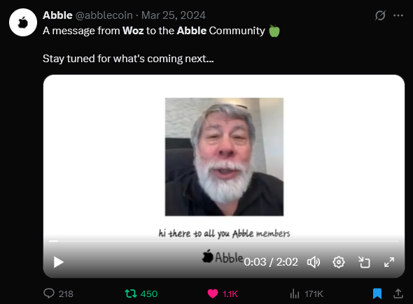 Macleinn_'s tweet photo. Okay guys, let's get back to working with real conviction, $AABL is the meme coin of choice, Apple meme, 1 year and 2 months old, this coin has all the potential to reach 1b or even more, we always said it, this coin can reach much higher goals than Pepe
@abblecoin #ABBLE #AABL https://t.co/imFPbth5el