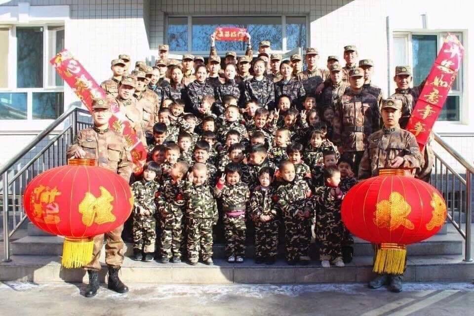 🚨Over 1 MILLION #Uyghur children in #EastTurkistan have been forcibly taken from their families &amp; placed in "orphanages" &amp; "boarding schools." They’re stripped of their language, faith, and identity—dressed in Chinese clothing, PLA uniforms, &amp; indoctrinated with Chinese fascism.