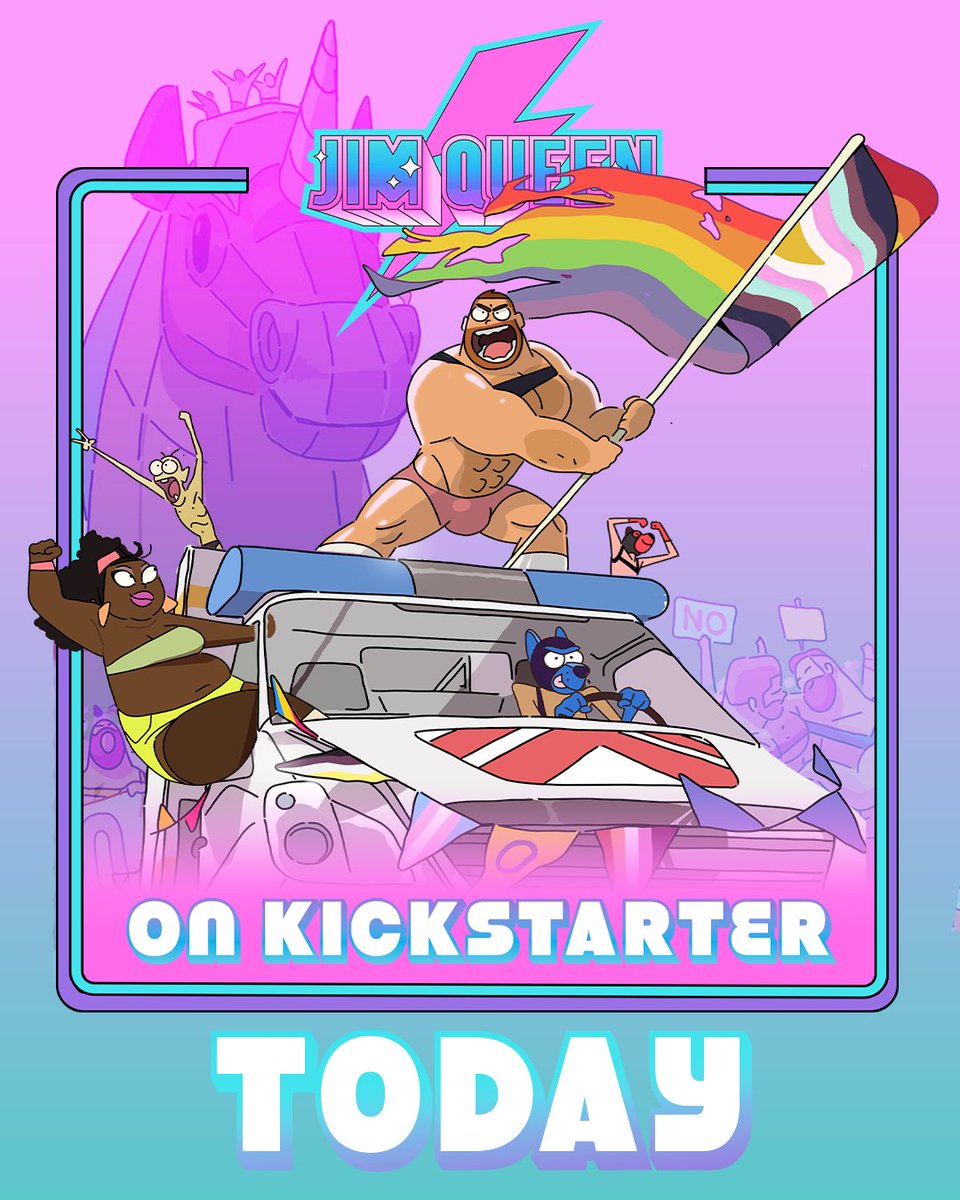 🔥It's the big day!🔥Jim Queen and the Quest for Chloroqueer needs you! Go on #Kickstarter today to help produce Bobbypills' first ever feature.

The time is NOW.