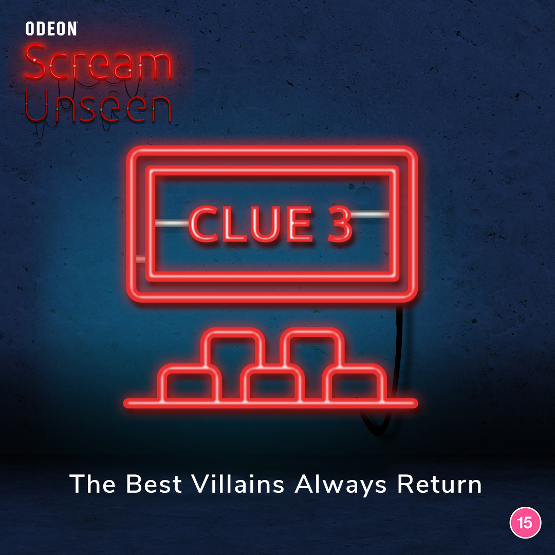 ODEON (@odeoncinemas) on Twitter photo ๐ฎ The mystery is nearly solved... your final clue is here. 
Only one night to go! Be there for the big reveal TOMORROW at Scream Unseen!
๐ฒ bit.ly/3PXmgaQ ๐ฎ The mystery is nearly solved... your final clue is here. 
Only one night to go! Be there for the big reveal TOMORROW at Scream Unseen!
๐ฒ bit.ly/3PXmgaQ