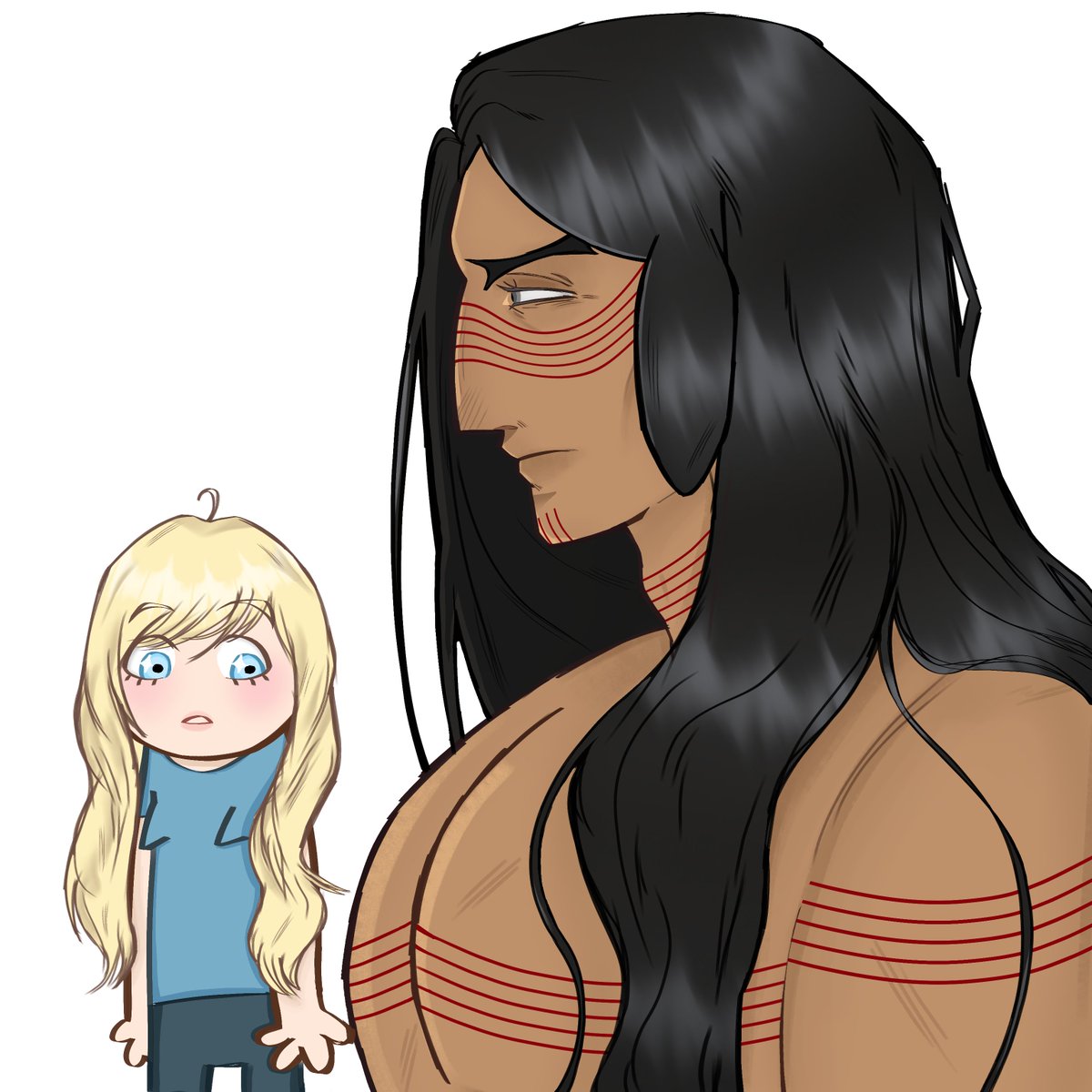 ChagrinFou's tweet image. Unas re magumbas tiene ese emo rabioso 🫦🫦 #SCPFoundation #scp076 #scp 105 #scp #art #fa