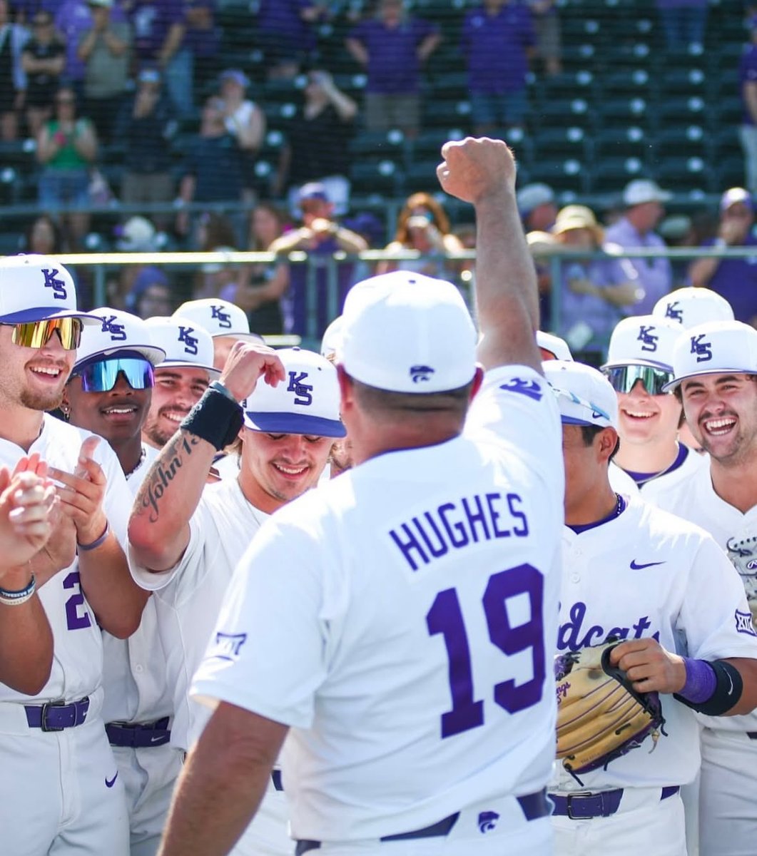Proud of the K-State baseball team this year. Second straight NCAA Tournament for the first time since 2010-11. Did so with a ton of first-year everyday starters. Beat No. 5 Arkansas, No. 25 Michigan, No. 22 TCU in three days. Won seven of 11 series. And Pete got his 200th win.