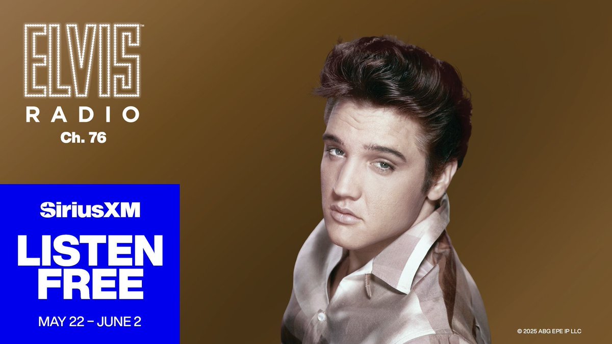 SiriusXM’s Listen Free Event is on now! Start exploring Elvis Radio and even more incredible channels. We’ve turned it on in your car, so press the button to listen free. buff.ly/yje5y1O