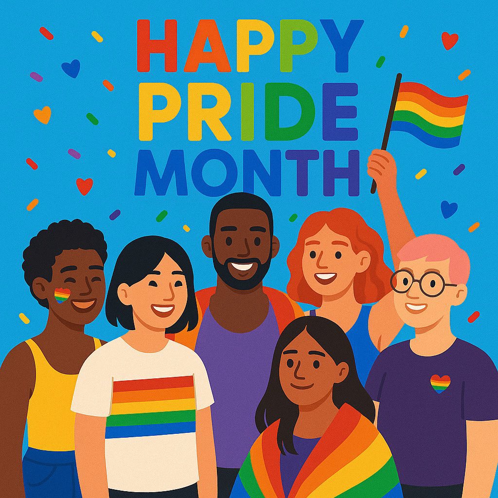 Happy pride month to family, friends colleagues and communities #pridemonth2025 #LoveWins 🏳️‍⚧️🏳️‍🌈