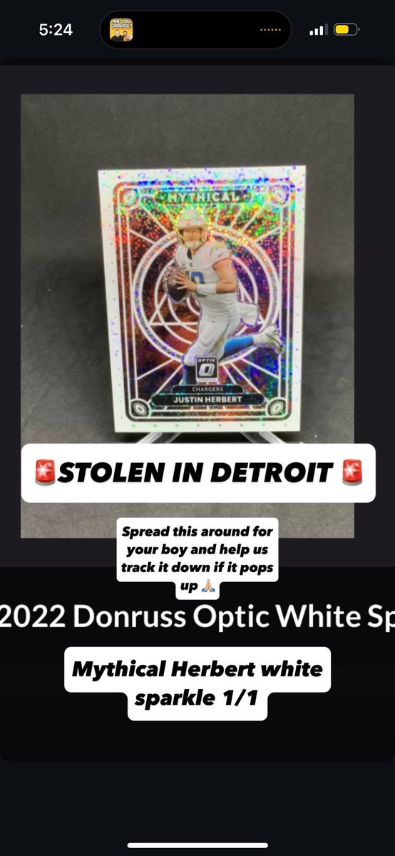 Grimm (@grimm1216) on Twitter photo Good friend of mine had this stolen from him. Help spread the word please and thanks! <a href="/CardPurchaser/">Card Purchaser</a> Good friend of mine had this stolen from him. Help spread the word please and thanks! <a href="/CardPurchaser/">Card Purchaser</a>