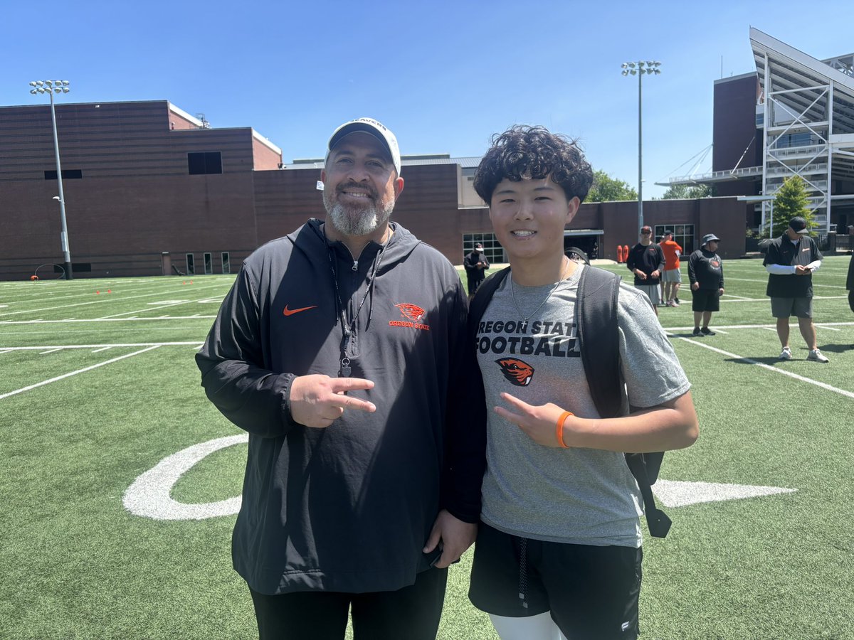OliverChan_'s tweet image. Had a great time at @BeaverFootball specialists camp. Won punt comp and placed top 3 in field goal and kickoff. 

@HKA_Tanalski @CoachSledge44 @CoachJChristian @KickingBeav13 @Coach_Bray