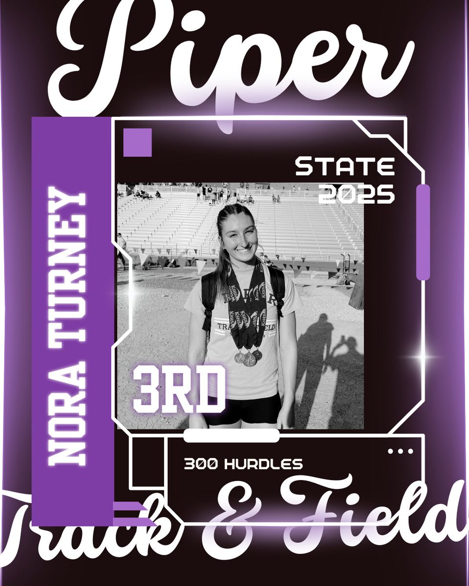 Nora Turney get’s her second medal of the state meet in the 5A girls 300 hurdles. Counting Friday's prelims, this was Nora’s 5th race of the weekend. One more race to go to conclude her 2025 season!