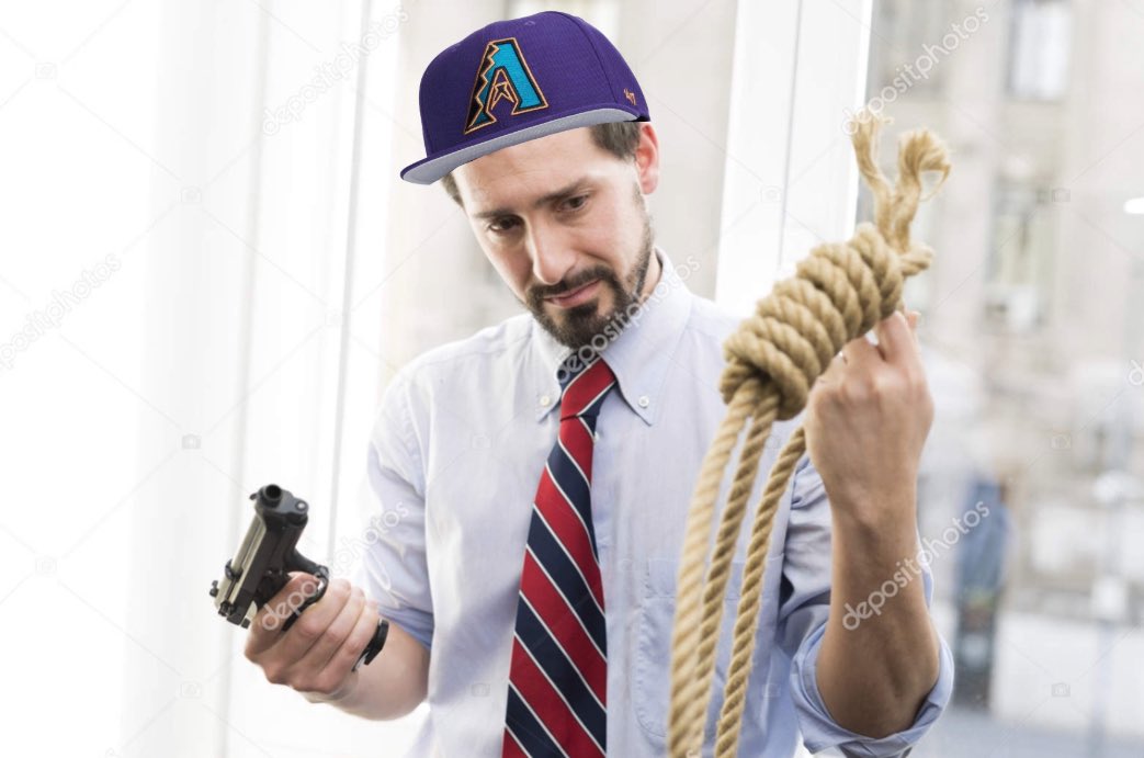 The DBacks only good pitcher injured again, this season is literally hell just forfeit the rest of the games