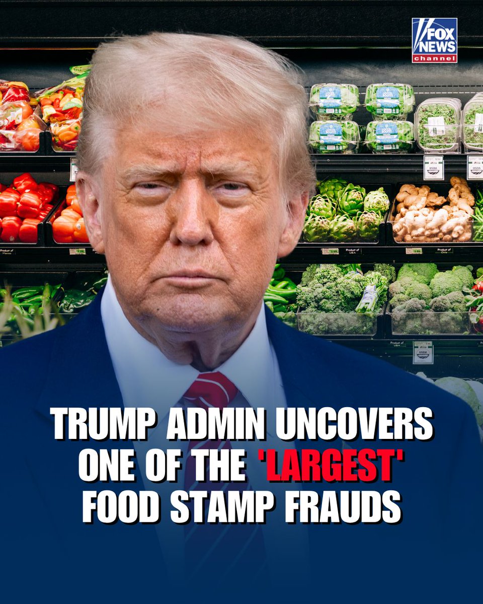Fox News (@foxnews) on Twitter photo Six people have been criminally charged with a fraud scheme that allegedly generated more than $66 million in unauthorized transactions under the food stamps program, U.S. Secretary of Agriculture <a href="/SecRollins/">Secretary Brooke Rollins</a> says. "This is not the one and only. There are going to be many more to Six people have been criminally charged with a fraud scheme that allegedly generated more than $66 million in unauthorized transactions under the food stamps program, U.S. Secretary of Agriculture <a href="/SecRollins/">Secretary Brooke Rollins</a> says. "This is not the one and only. There are going to be many more to