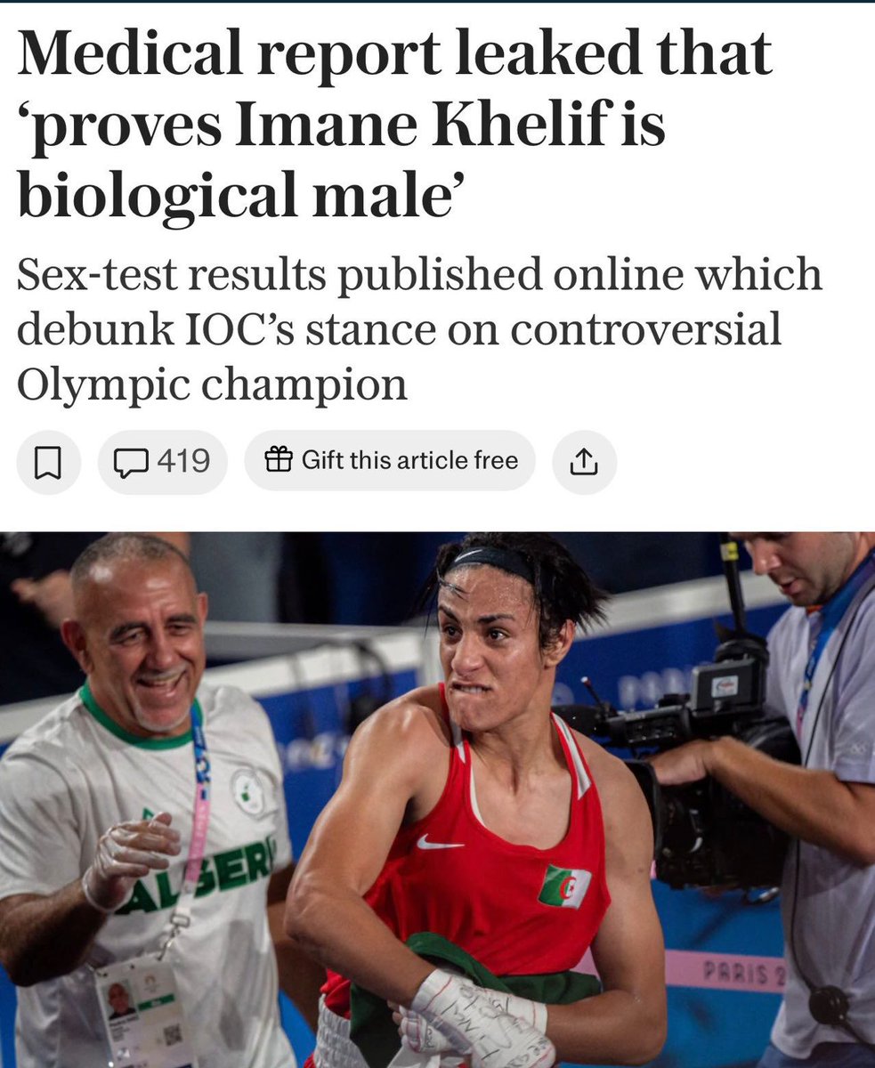 HazelAppleyard's tweet image. Everyone who isn’t surprised that the obvious man is a man raise their hands. 

I’d celebrate, but… all I can do is feel bad for the women whose dreams he stole, the women who he was allowed to punch in the face on the world stage. 

My heart is heavy.