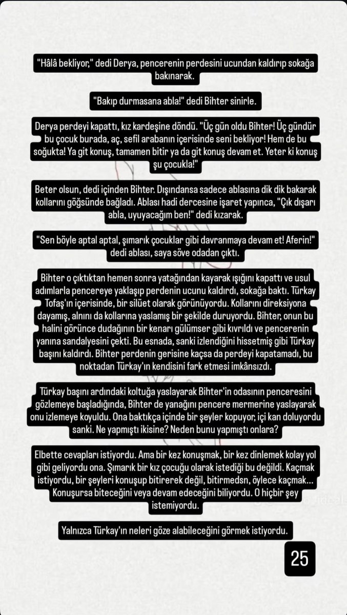 Bihter’i o kadar iyi anlıyorum ki belki hiç olgun bir davranış değil ama insan bazen konuşmaktan da korkuyor. Ne tamamen bitsin istiyorsun ne de yaşadıkların aklına geldiğinde devam etmesine izin vermek istiyorsun..
#banaanılarver