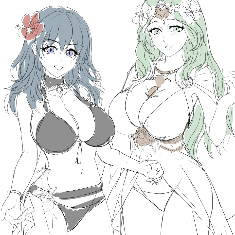 goma_tarata's tweet image. ベレス&amp;amp;レアwip