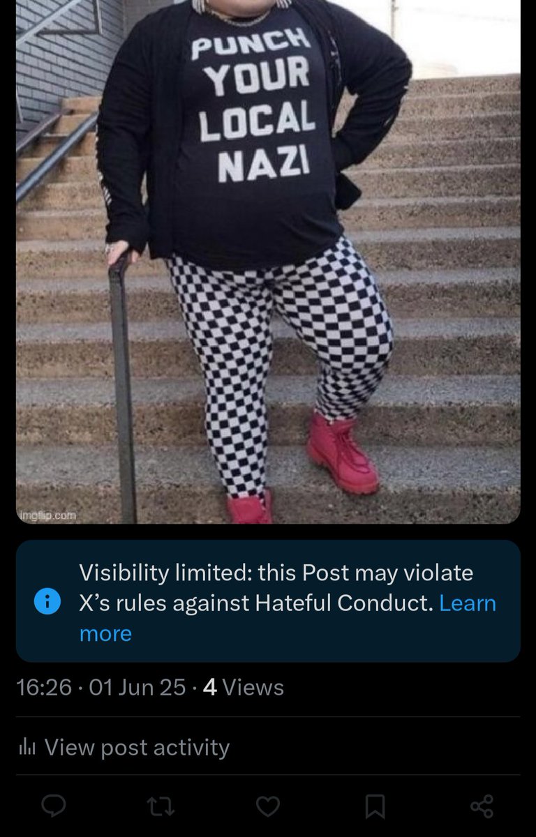 And to the little blue hairs on X that can't handle me saying what I want to. I don't CARE about your opinion and never will. There isn't shit you can do about it, and I'll be vocal about it outside of your platform and reach too. I would tell you to eat a bag of dicks, but you