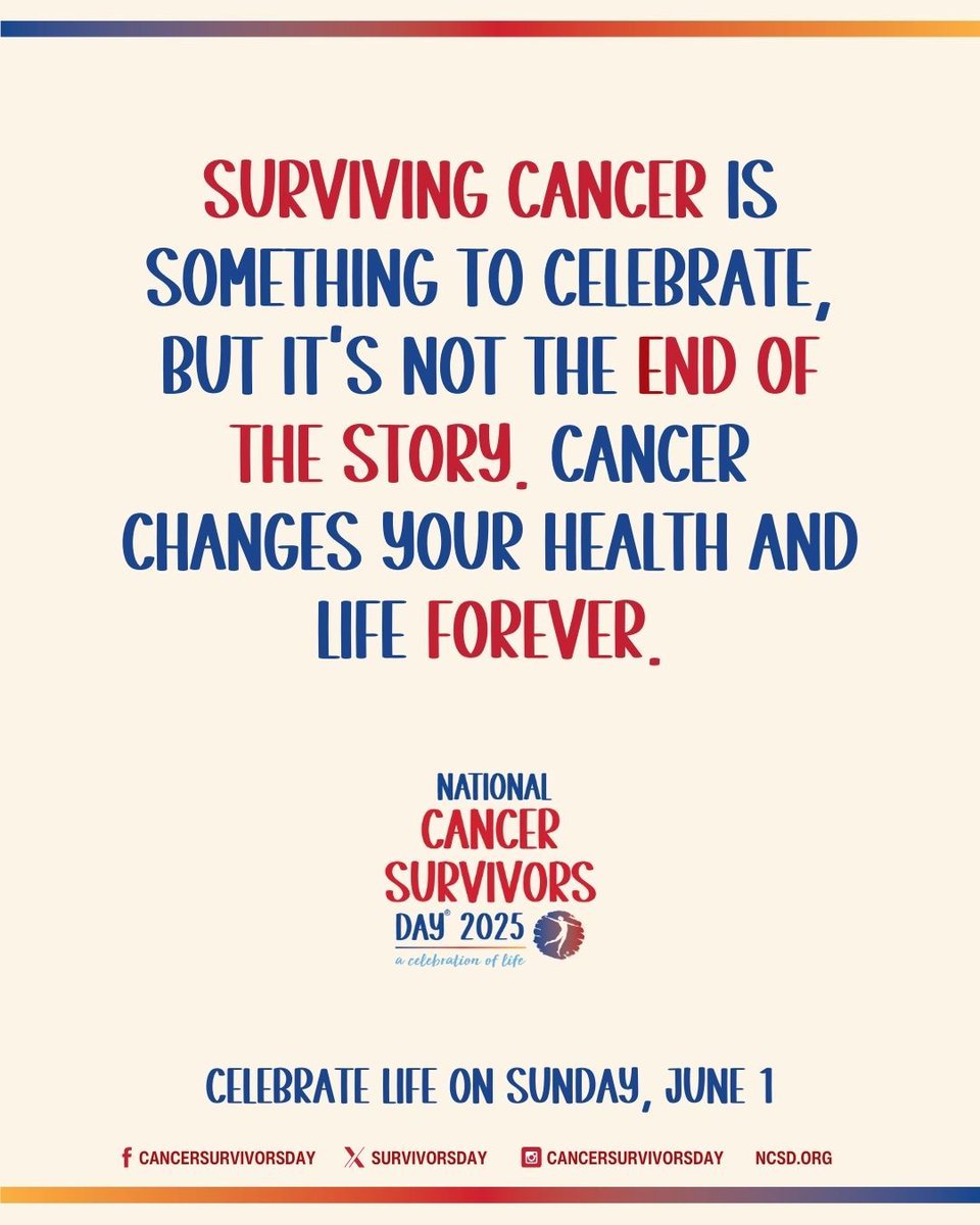sawagner30's tweet photo. National Cancer Survivors Day 2025 https://t.co/sAMFh4dXcC